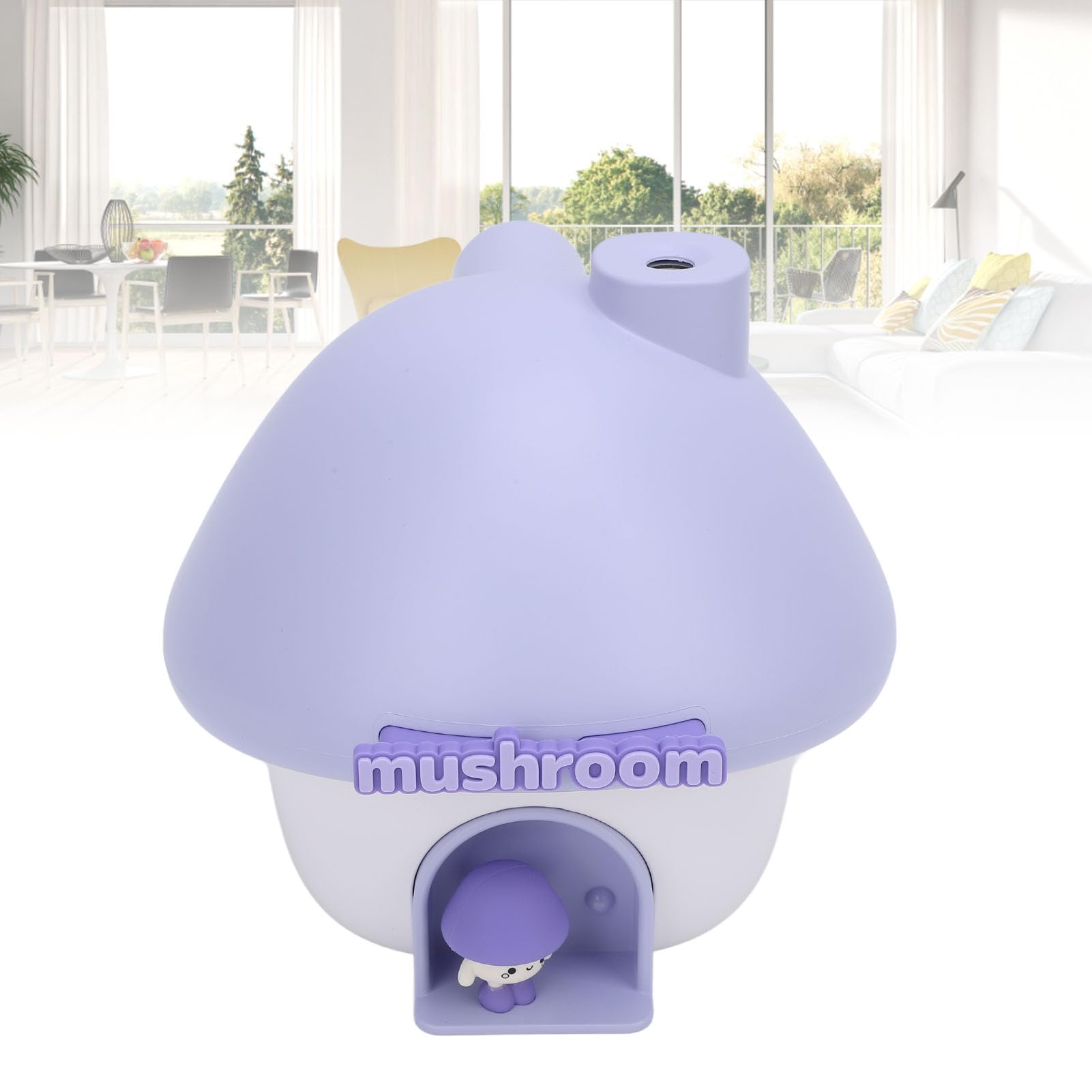 Umidificatore Mini Fungo, 300ml Portatile per Camera Ufficio Auto