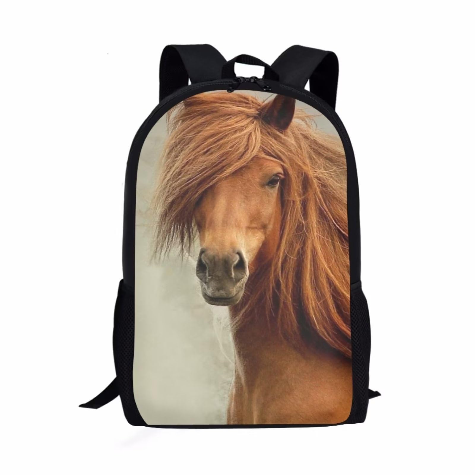 xixirimido Mochila escolar para niños y niñas, mochila de hombro, Animal Horse, Talla única, Mochila informal