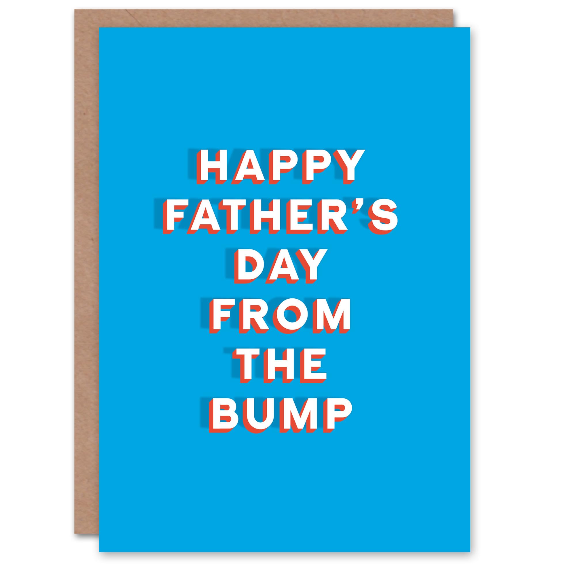 Fathers Day Card From The Bump Dad To Be Cute Sincere Loving Thoughtful For Him Dad Father Greeting Card