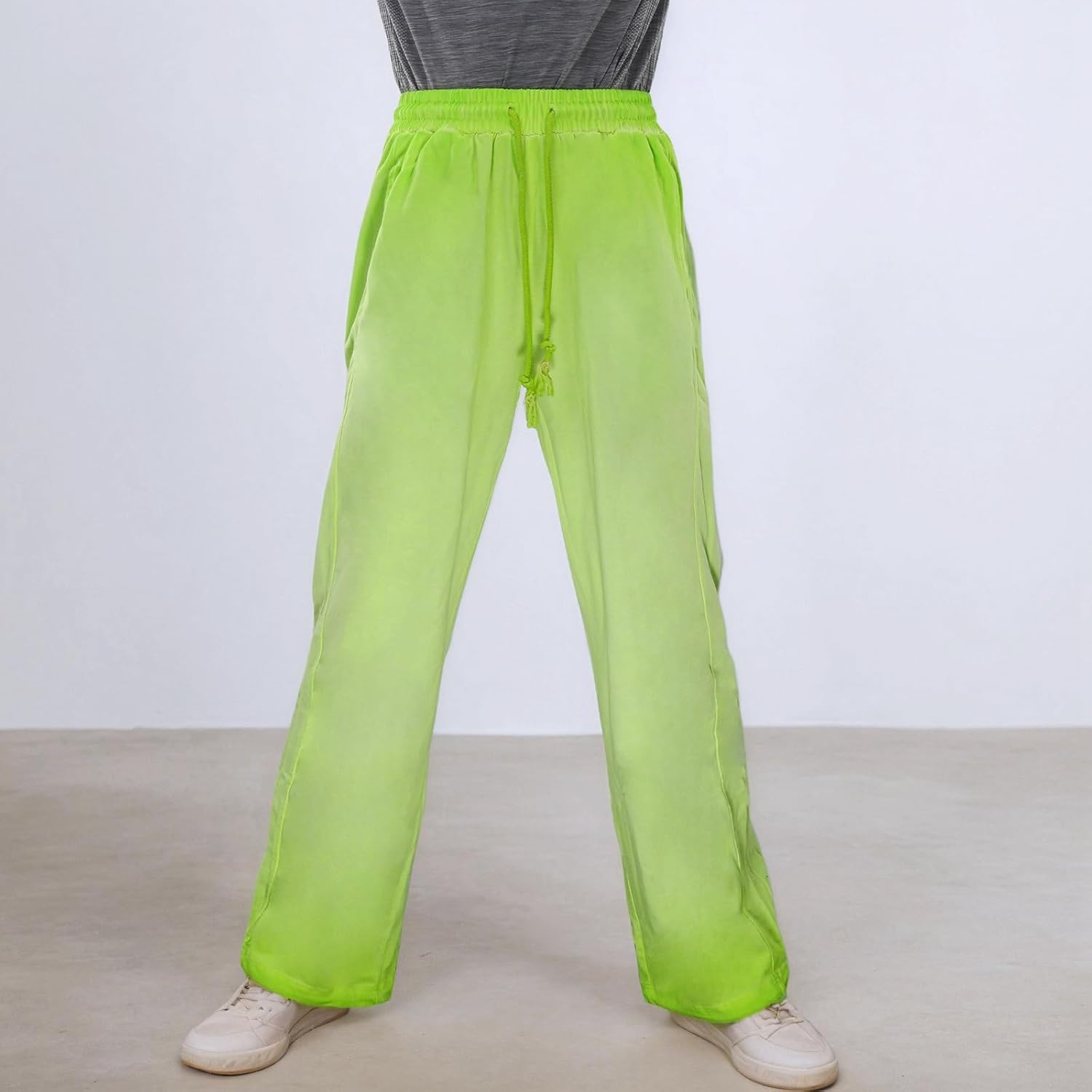 メンズカジュアルパンツ 伸縮性があり快適なズボン 普段着に ストレッチ リラックスフィット 無地 多用途