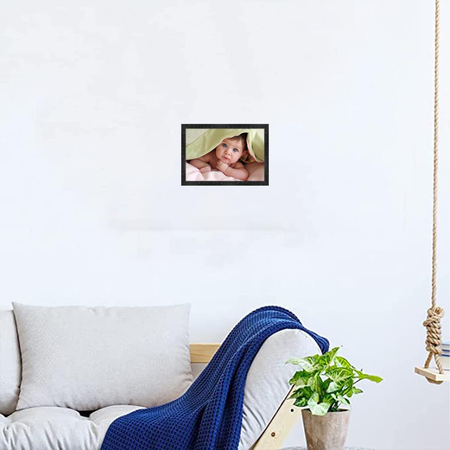 Dharvika Innovations Baby Photo Frame, Black, Sparkle Coated Lamination 6465 11 x 14 Inch 3