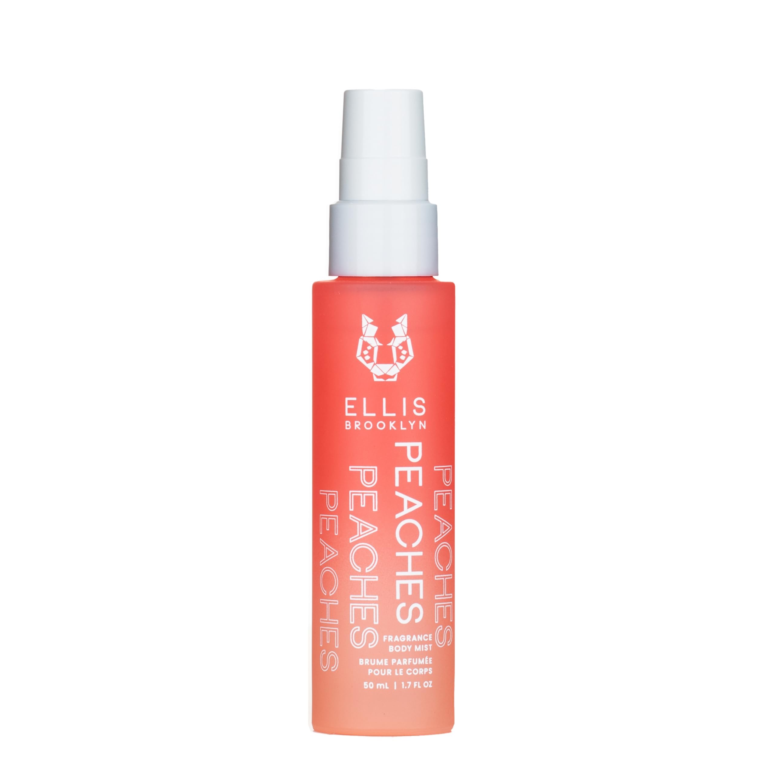 Ellis BrooklynPEACHES Hair And Body Fragrance Mist - Fruity Floral Perfume Mist For Women with Sweet Peach, Rosebud, & Sandalwood, Vegan Perfume, Made In The USA, 50ml 1.7 Fl Oz