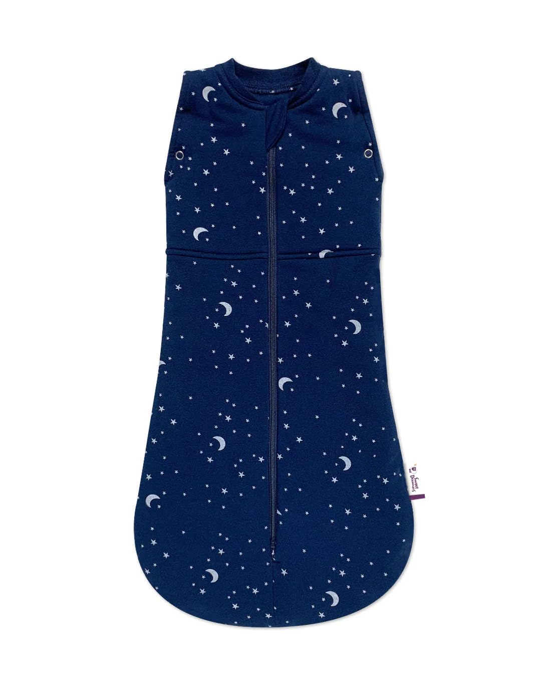 Sweet Dreamers, Baby Sleep Bag, Blue Moon and Stars, 3-12 Months