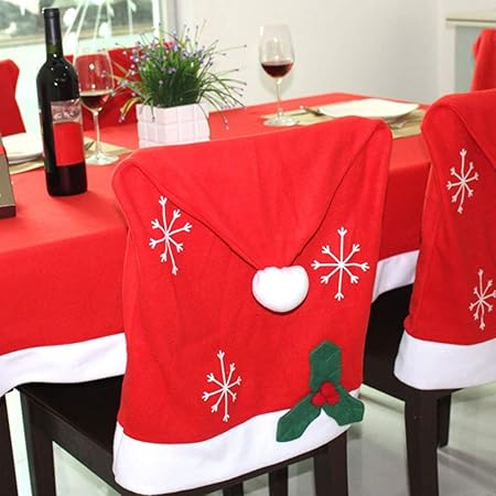 Red santa hat chair covers Clearance