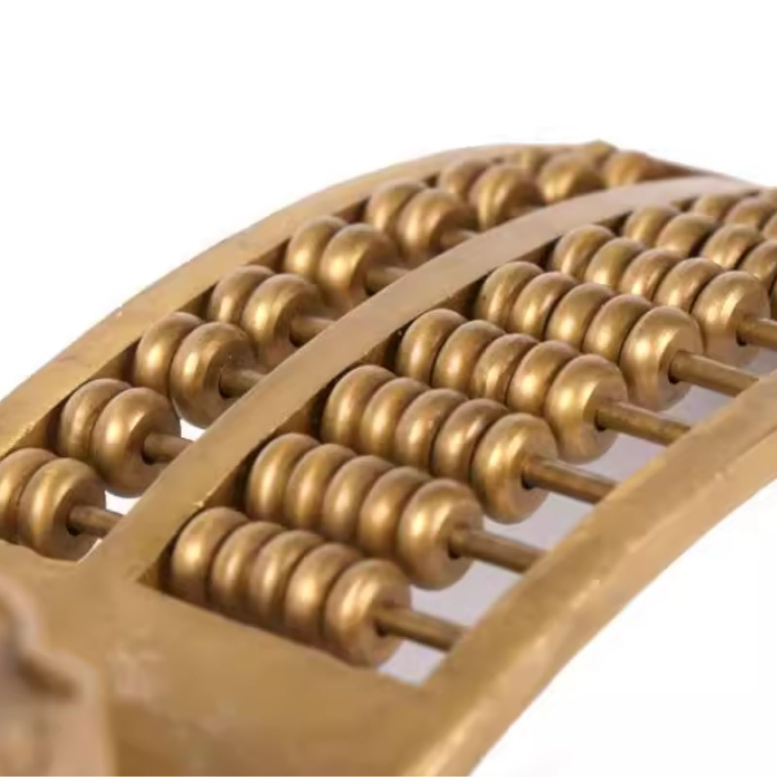 Abacus Tool 1 Szt. Starożytny Chiński Styl Abacus Ornament Mosiądz Statua Wystrój Domu Zabytkowa Figurka Dekoracja Pulpitu Narzędzie do Obliczania(32cm)
