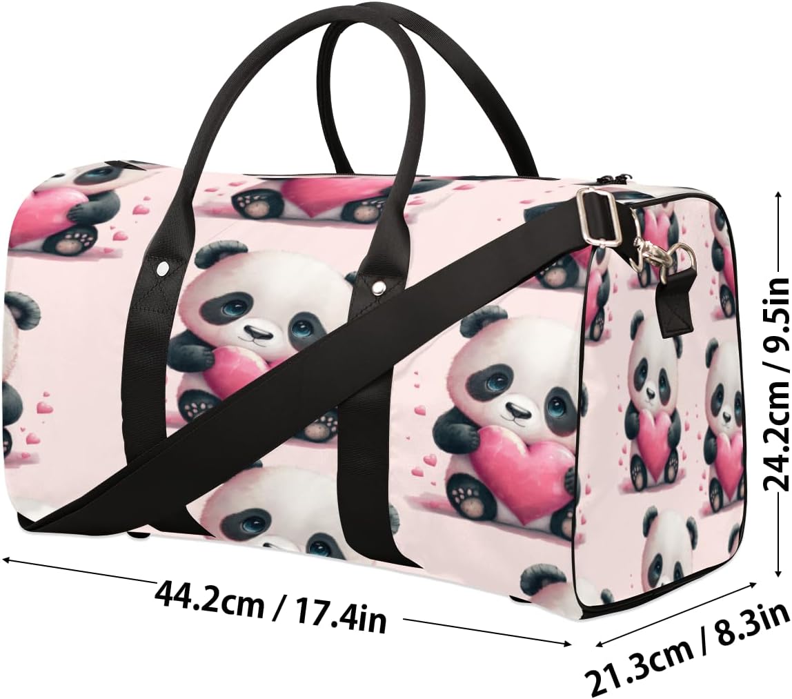 Heart Panda Travel Duffel Bag for Women Men Large Capacity Overnight Weekender Bags for Lightweight Waterproof Sport Gym Bag for Workout Yoga Swim