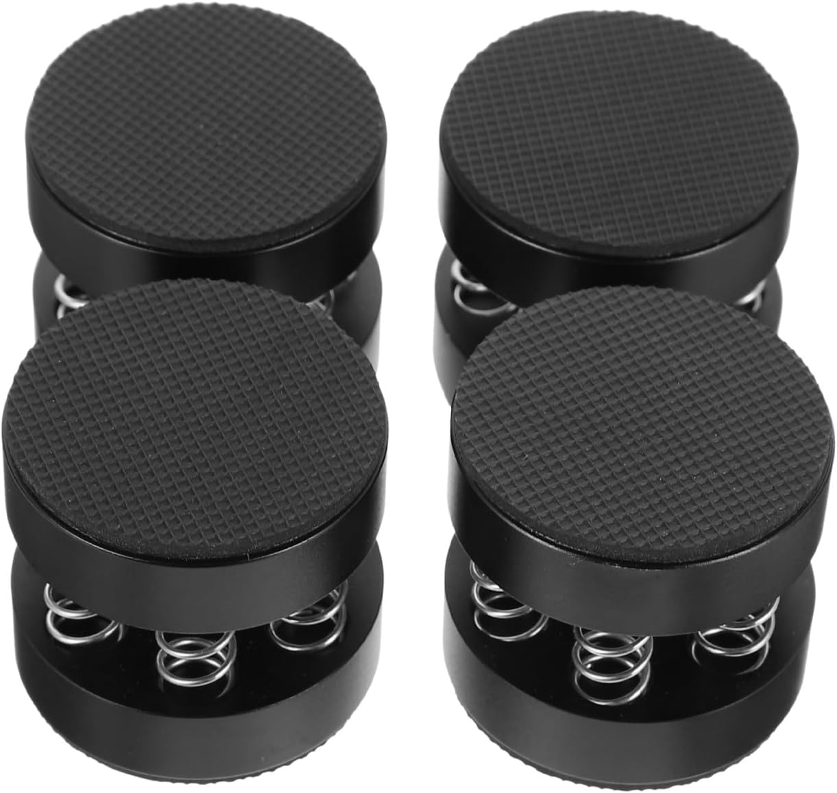 HiFi Speaker Shockproof Base Pads 4pcs Adjustable Aluminum Alloy Spring Isolation Spikes for Floor-Standing Speakers Vibration Absorber for Home Audio Systems