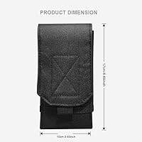 Vista 5 de Funda táctica Molle para teléfono, funda para cinturón compatible con iPhone 14 Plus/14 Pro Max/14 Pro/13 Pro Max/13 Pro/13/12 Pro Max/11 Pro Max/Xs
