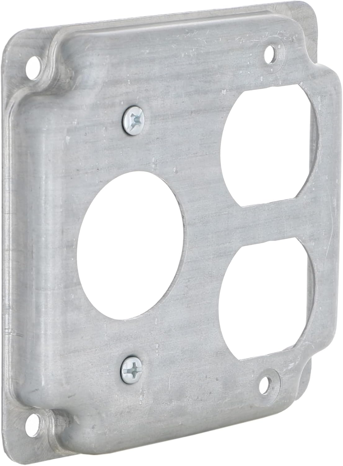 Raco 804C Square Exposed Work Cover, Blank, No Holes, 4"