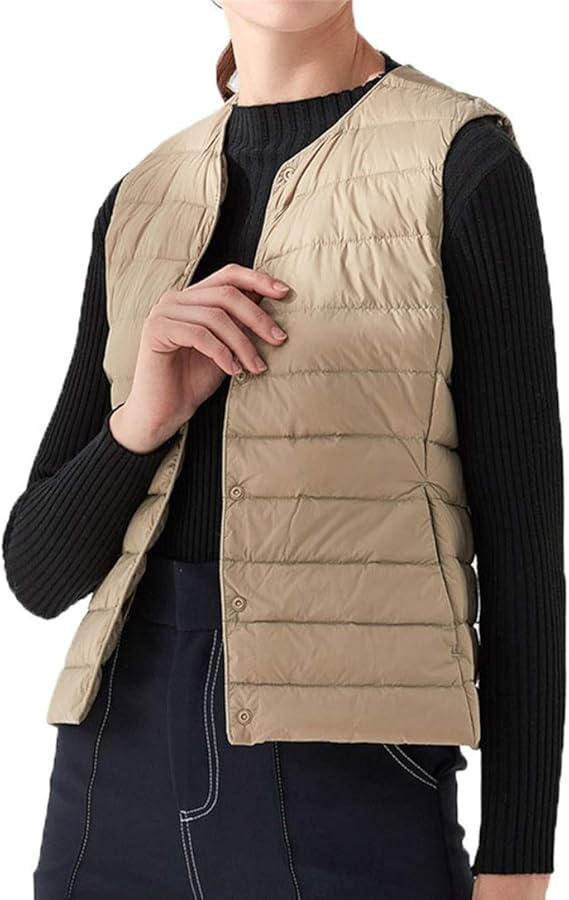 Amazon ダウンベスト レディース フードなし 襟なし 前開き ポケット ボタン 無地 軽量 ソフト 上着 エレガント インナーダウン コンパクト 通勤通学 防風防寒 防水 暖かい ファッショ 収納 秋冬 ノースリーブ ベスト 通販 Amazon ダウンベスト レディース フードなし 襟なし 前開き ポケット ボタン 無地 軽量 ソフト 上着 エレガント インナーダウン コンパクト 通勤通学 防風防寒 防水 暖かい ファッショ 収納 秋冬 ノースリーブ ベスト 通販