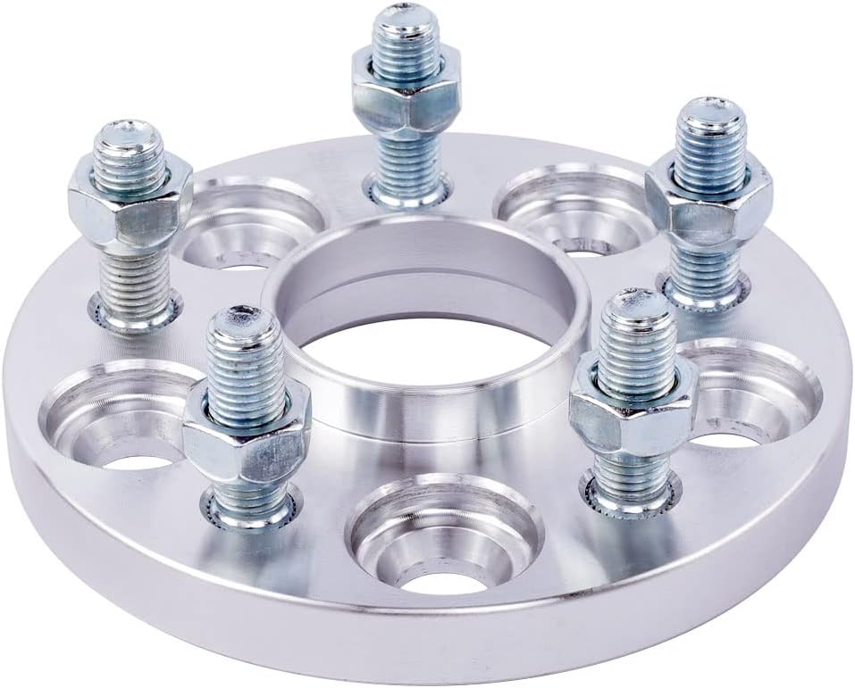 DCVAMOUS 4PC 5x100 Hubcentric Wheel Spacers 15mm Thick with 12x1.5 Studs 54.1mm Hub Bore Compatible with Toyota 5 Lug for 1983-1991 Camry | 1986-2005 Celica | 2003-2022 Corolla | 2003-2019 Prius