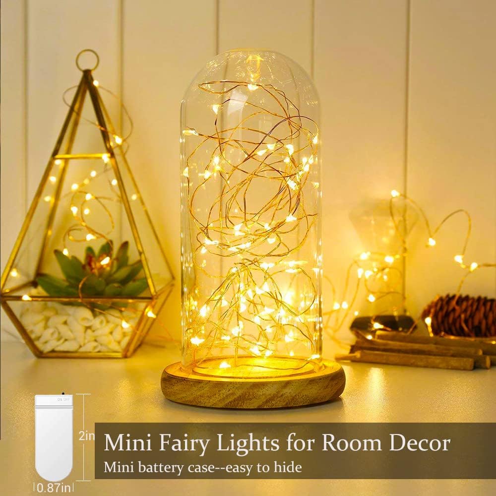 Fairy Lights Battery Operated for Bedroom Decor,String Lights 12Pack 7ft 20 LED,Mini Led Lights for Crafts,Mason Jar Lights Room Decor Aesthetic for Teen Girls,Warm White