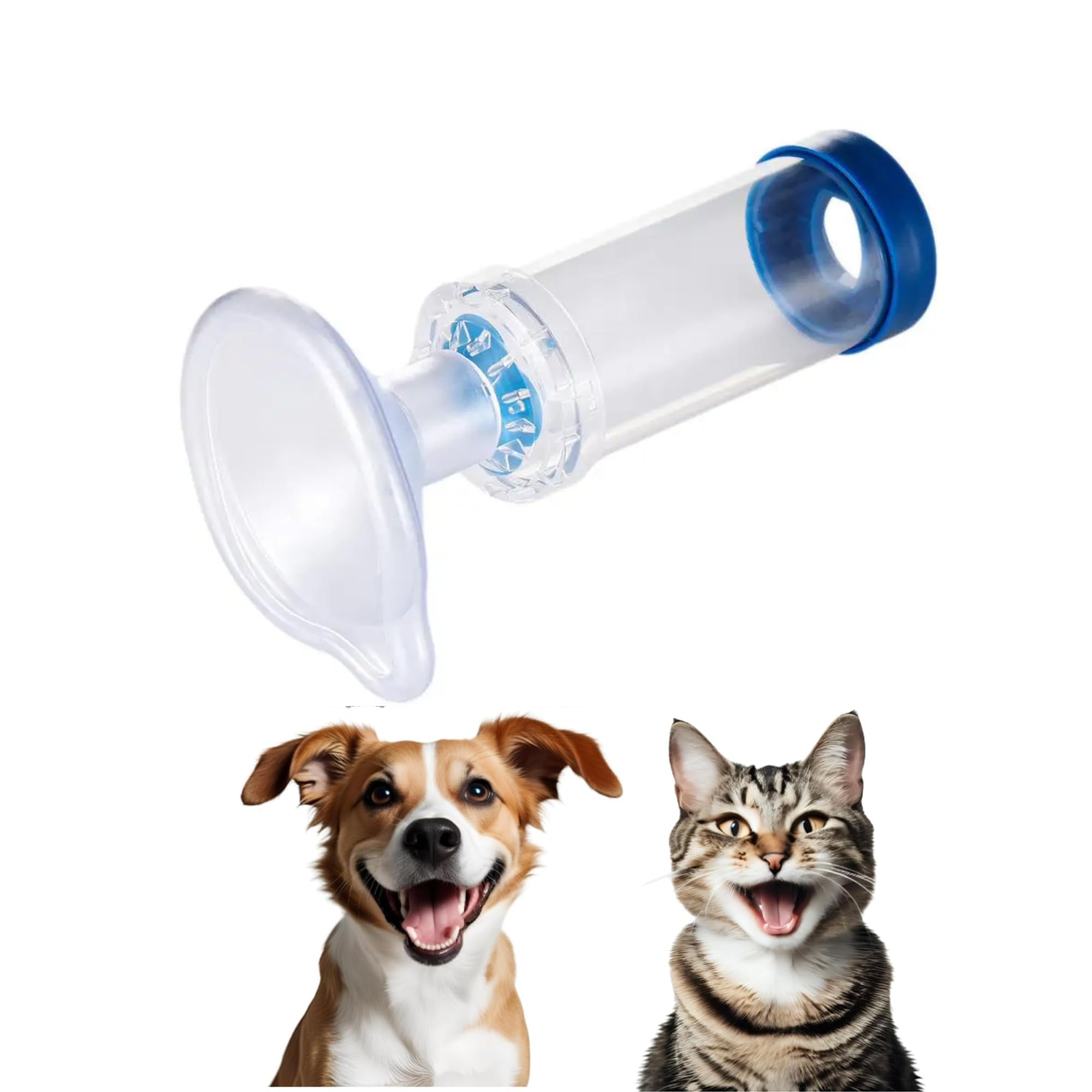 Pet Breathing Chamber with Two Face Masks for Dogs and Cats, Comfortable Chamber Accessory for Small Pets, Comfortable Face Mask (for Cats &amp; Dogs Small)