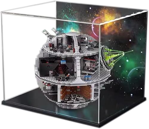 Miniatura 9 de Vitrina de acrílico para Lego Star Wars Death Star 75159 Estación Espacial, Escaparate, Proteja y Decora Modelo con Almacenamiento a Prueba de Polvo