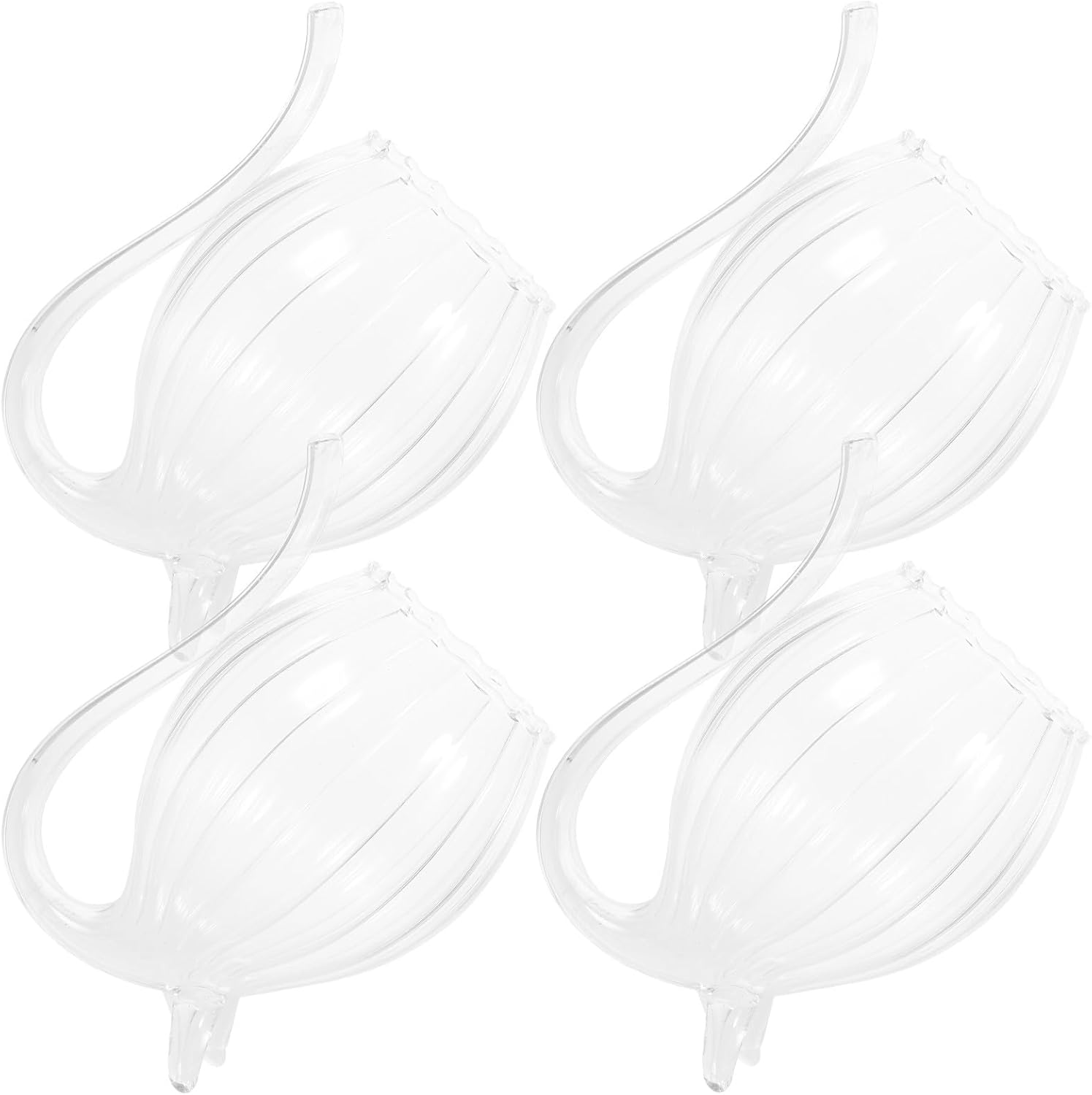 4 Pcs Creative Vampire Wine Glasses, 300ml Heat-resistant Glass Drinking Cups, Novelty Cocktail Glassware for Halloween Party and Home Use