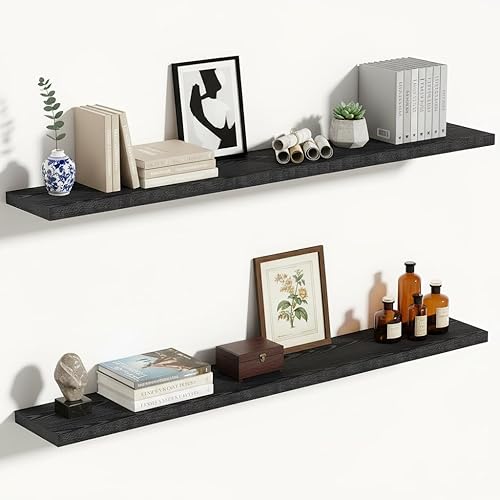 Miniatura 24 de Vivelove Estantes flotantes para montar en la pared, estante de 16 pulgadas para baño pequeño, dormitorio, sala de estar, cocina, decoración moderna