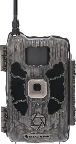 Stealth Cam Deceptor Sin brillo, 80 pies de detección y rango IR, cámara de caza celular de seguimiento de 40 MP, captura de video HD 1440P, control