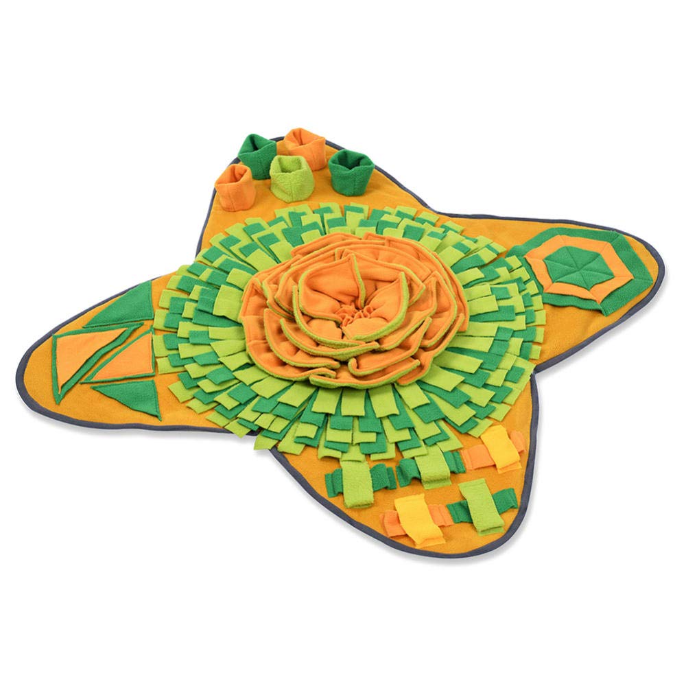 Trainingspads Für Hunde Trainingspad Easy Clean Nase Arbeit Decke Hund Schnupftabak Matte Langsam Fütterung Große Blume Nahrungssuche Fähigkeit Waschbar rutschfest 1St