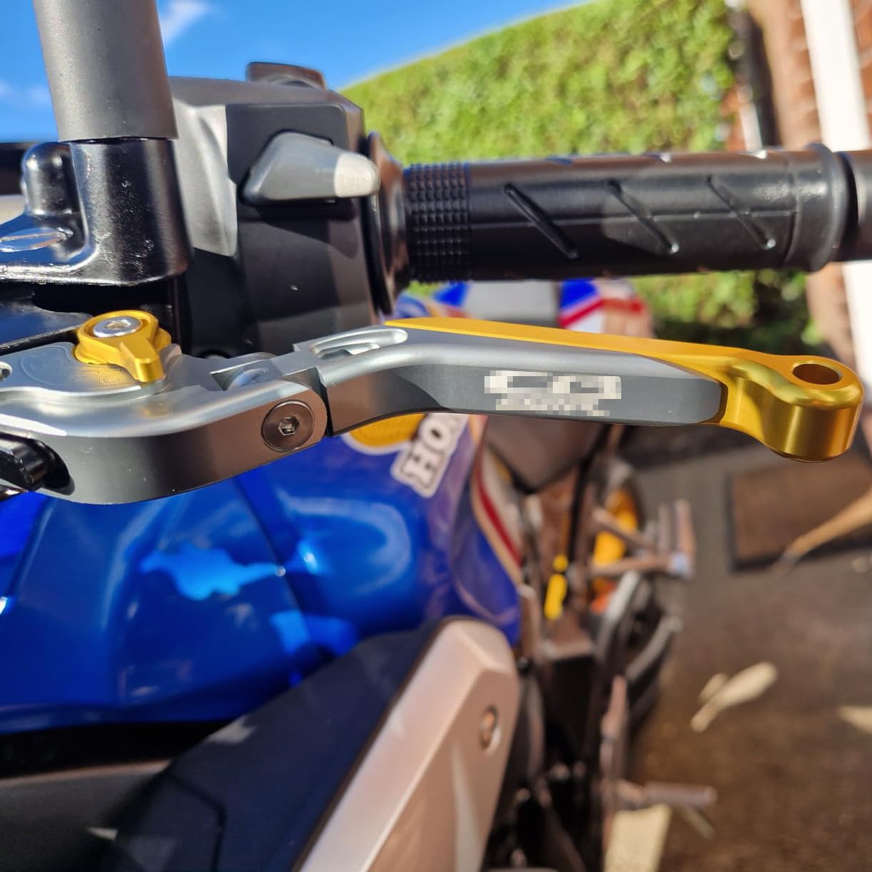Leva del freno retrattile pieghevole Leva della frizione per Ducati Scrambler 800 icon/Next-Gen 2019-2023, Realizzato in lega di alluminio CNC (Black)