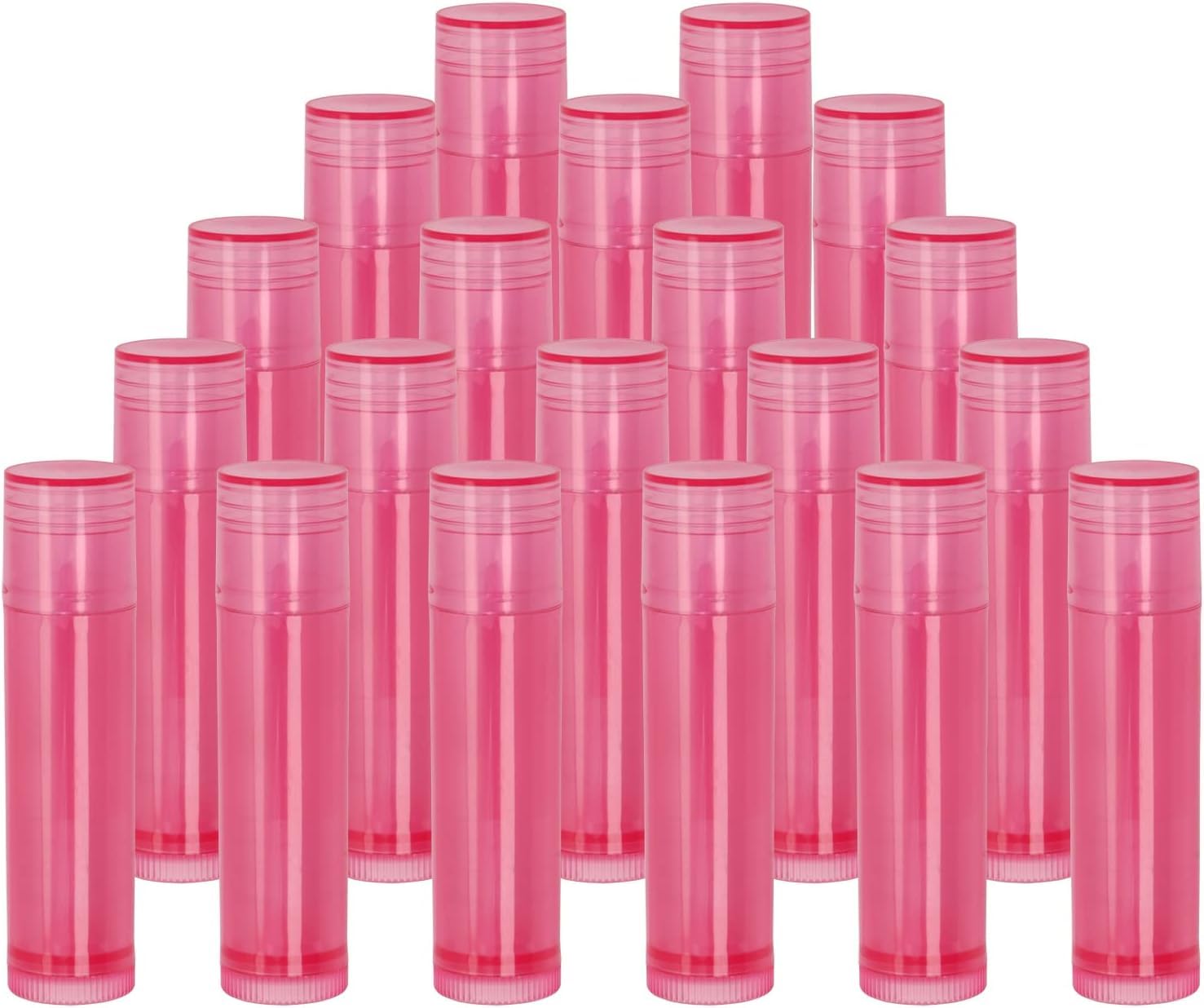 Hunky Dory 12pcs 5 Grams Dark Pink Cosmetics Container for Chapstick Lip Balm, Essential oil, Costemic, Makeup Use (Pack of 12)-picture-30