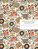  Montessori Teacher Planner: Lesson Organizer & Agenda for Class Organization and Planning  Old School Retro Music Vinyl Record Radio Cassette Tape ... 2021)  Plan, Weekly, Monthly for the Year