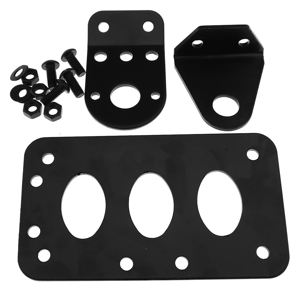 Support plaque d'immatriculation moto en fer ultra robuste pour feu arrière Harley