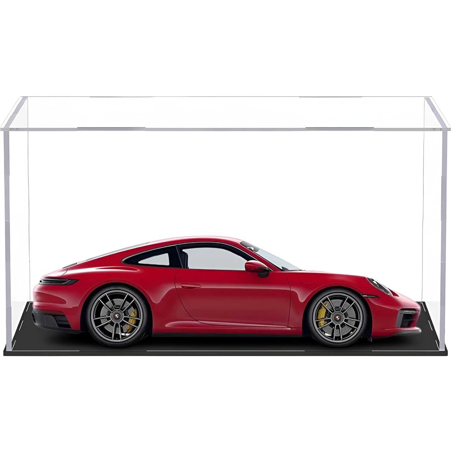 RAPAL Design Big Size Clear Acrylic Transparent Rectangular Storage Box Self Assemble Collectible Box Alternative Glass Case for Display (1 Pack) (10" L x 5" W x 5" H)-image-29