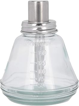 180ml Press Bottle, Press Type Liquid Pump Dispenser Empty Nail Polish r Refillable Bottle Container Manicure Accessory with Top