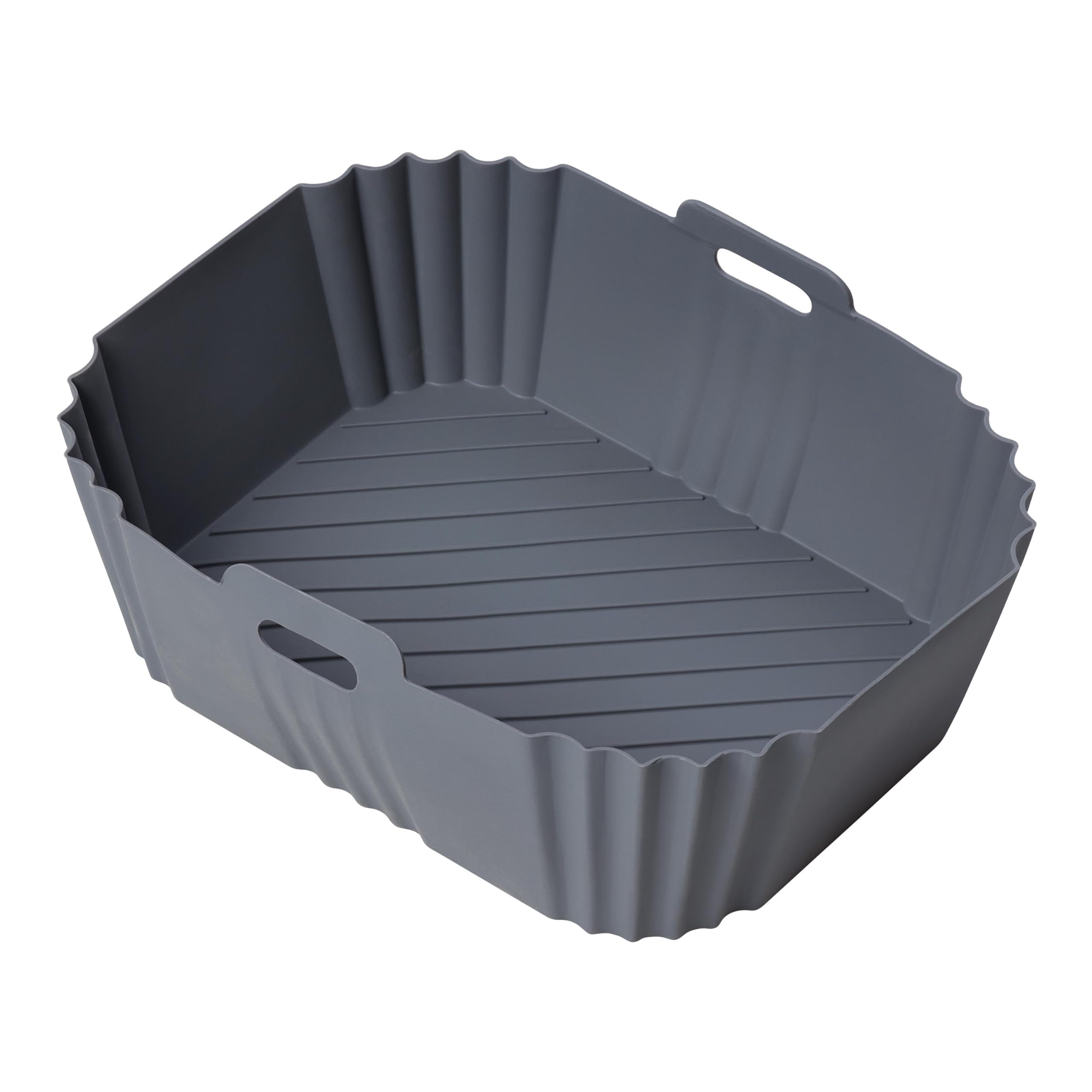 Chef Aid Air Fryer Liner 20.5 x 16 x 7cm, Reusable Silicone Liner with Grooved Base for Airflow, Dishwasher Safe, Oven Safe up to 230°C, Flexible and Easy to Clean — image 1