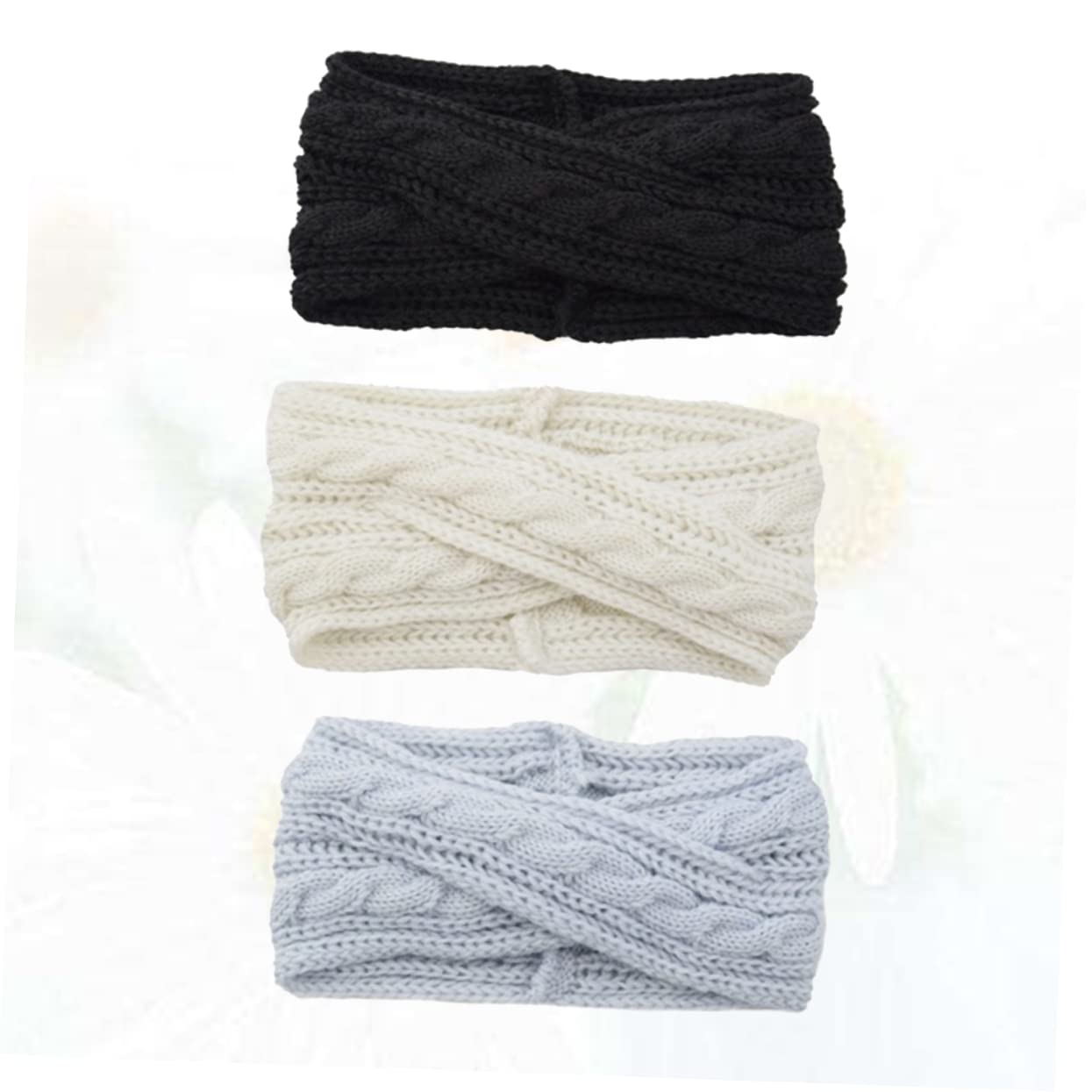 MAGICLULU 3 Set Di Comode Fasce Per in Maglia Di Lana Per Donne Eleganti Fasce Per Incrociate Calde E Traspiranti 3 Pezzi*3
