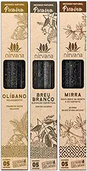 Incenso Natural Nirvana Premium - Kit 3 Resinas Sagradas