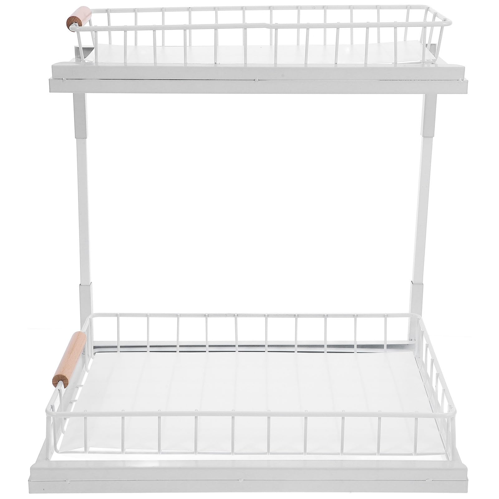 Organizer per Cucina Sotto Lavello Bianco in Acciaio al Carbonio