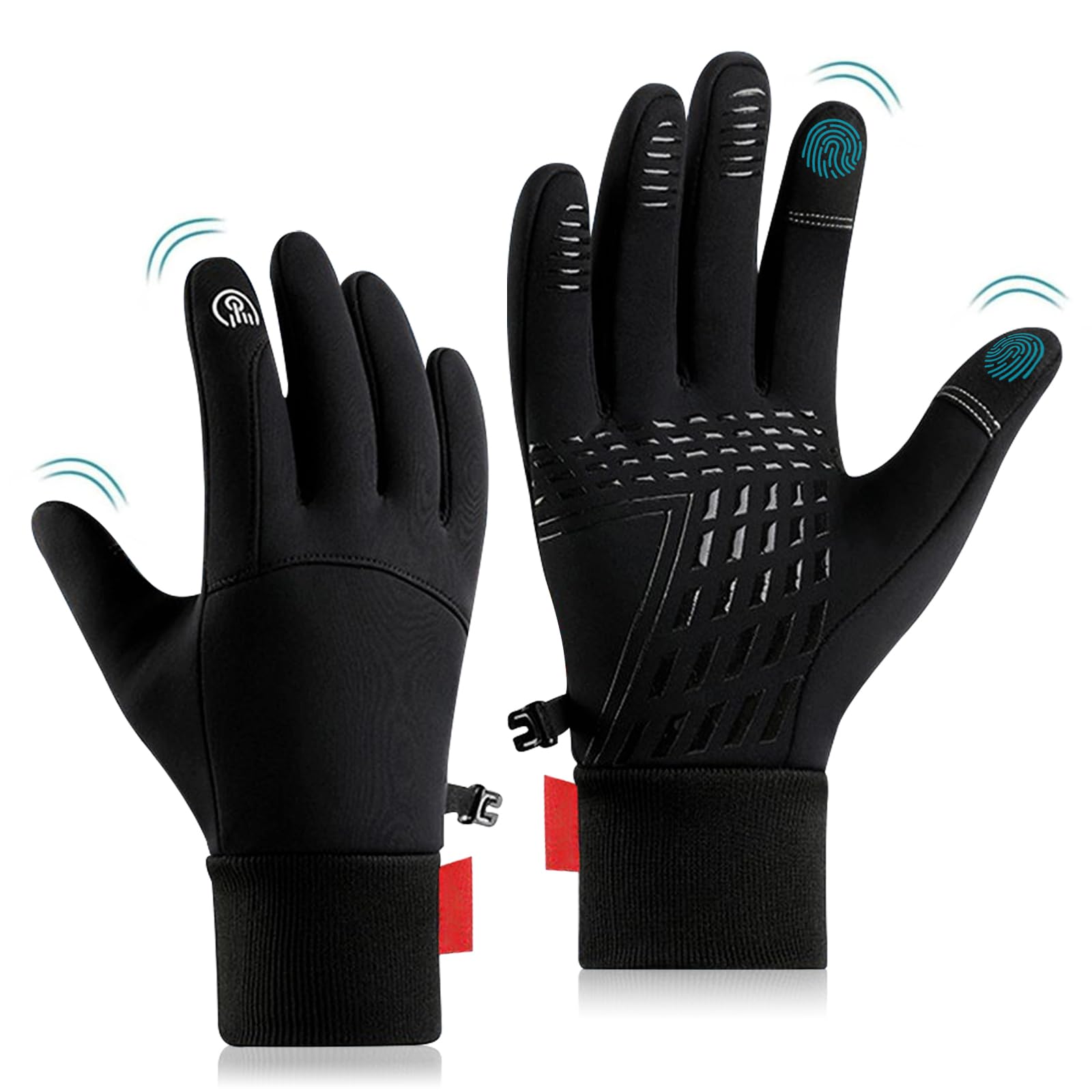 Guantes Termicos Hombre Moto Guantes Térmicos Para Hombre Invierno  Impermeables, Con Touchscreen, Antideslizantes Ideales Para Ciclismo,  Running