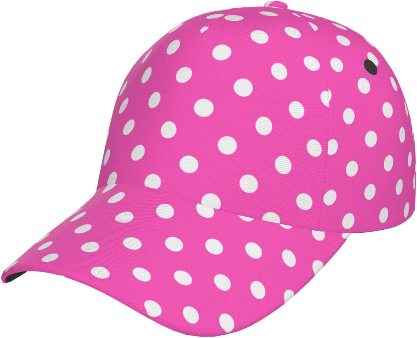 Red Polka Dots Baseball Cap Women's Men's Cute Polka Dots Hats Caps Adjustable Snapback Hat