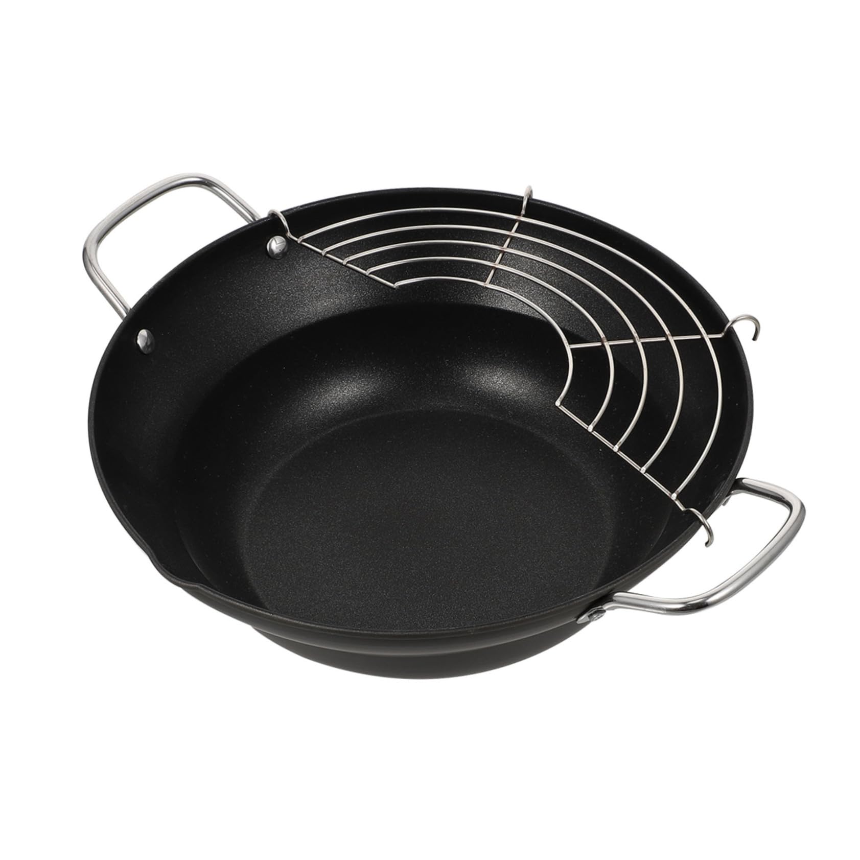 OFFSCH Japanese Electric Fryer Mini Deep Fryer Non-stick Pan Tempura Induction Cooker