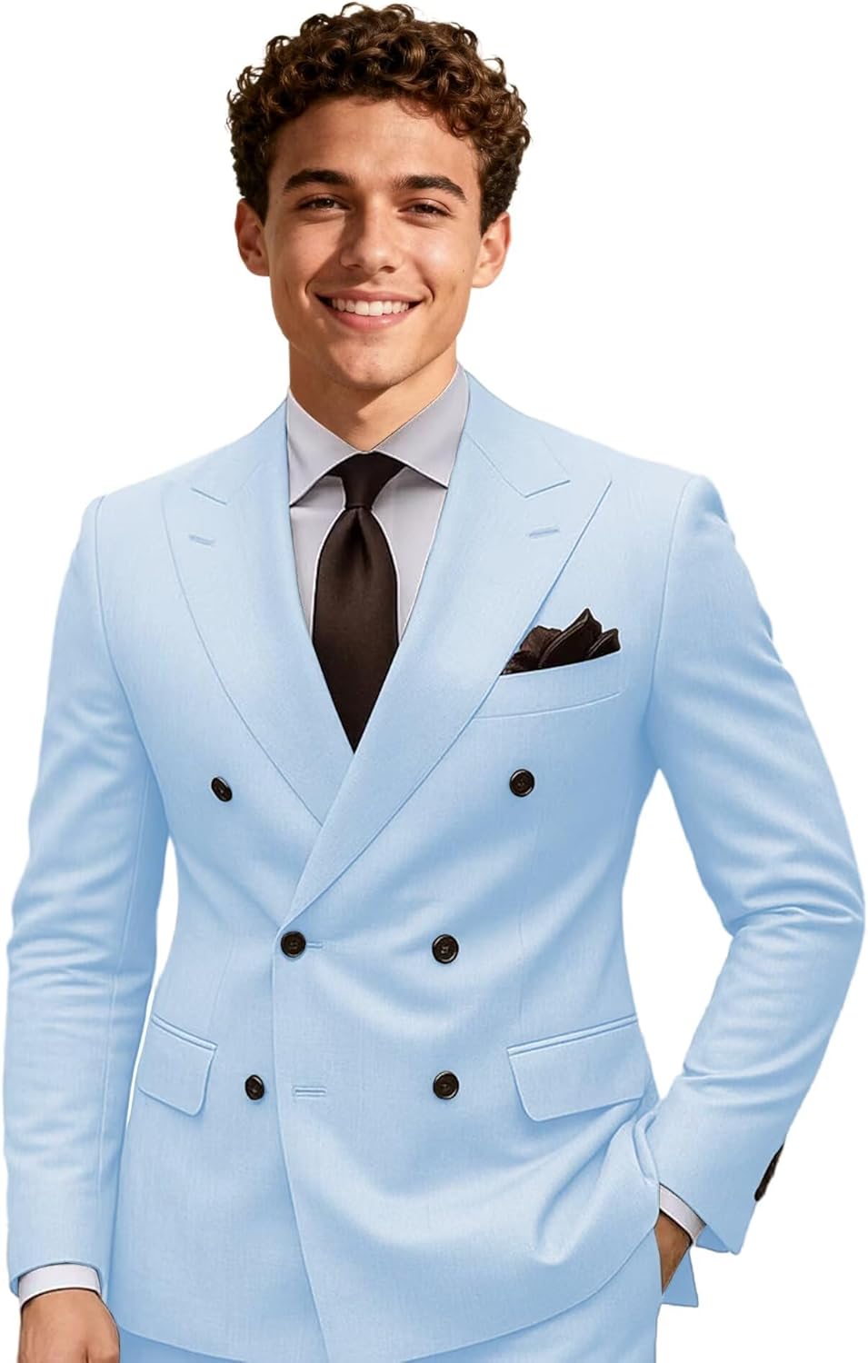 Men's 2 Piece Suit Set Slim Fit Dress Suit for Men Wedding Suits Homecoming Tuxedo Business Suit Jacket Pant with Tie