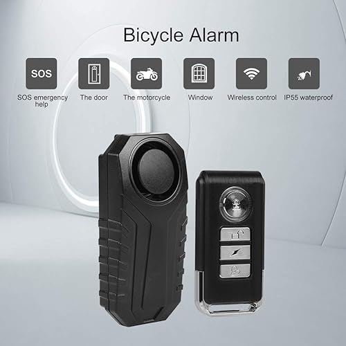 Miniatura 6 de Pongnas Wireless Alarm, Anti Theft Vibration Sensor with Remote Control, IP55 for Door Window Home Security