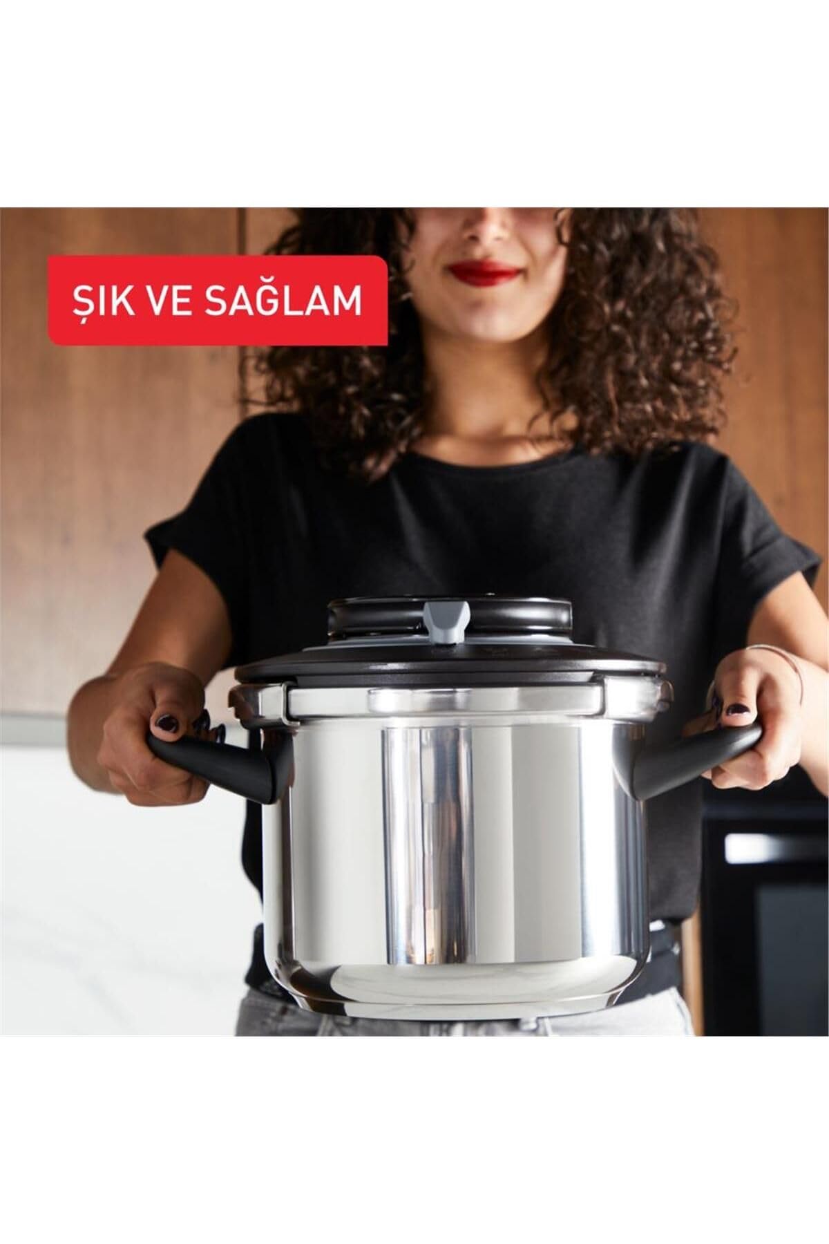 Clipso+ CHEF 8L | Olla a presión | 4 programas de cocción | Cocina rápida | Tapa con una sola mano | P4551431