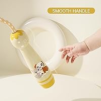 Vista 3 de Cuerda de saltar para niños, cuerda de saltar trenzada de algodón ajustable con mango de madera para niños pequeños, fitness, entrenamiento