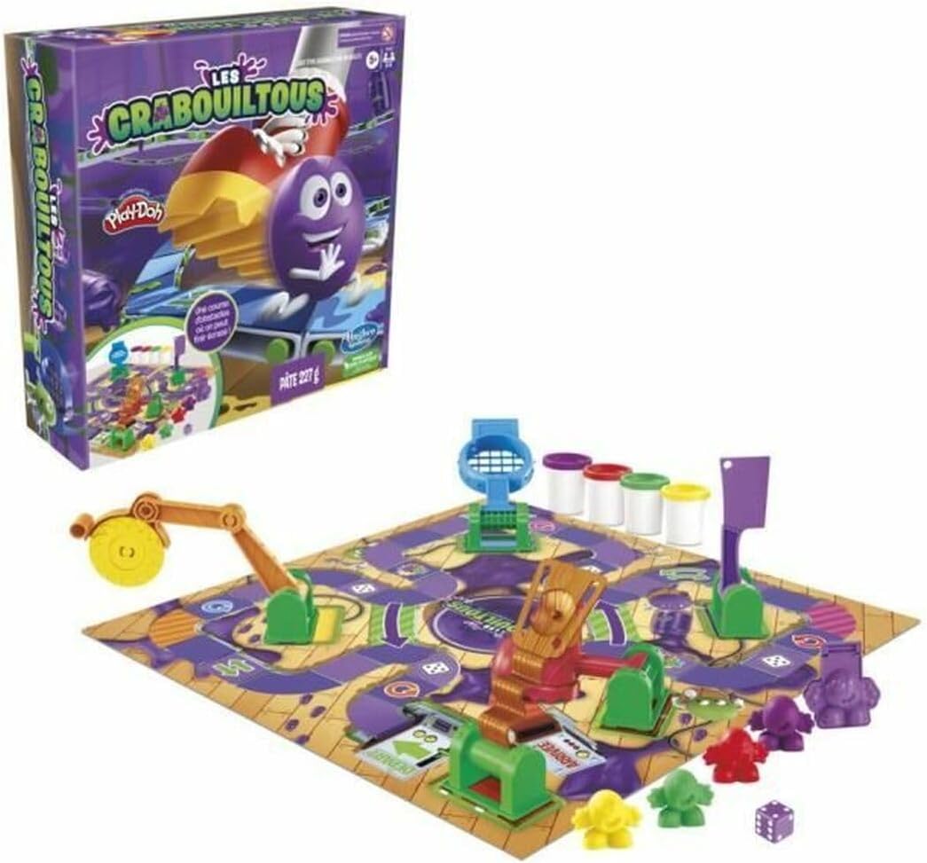 Les Crabouiltous Board Game for Children from 5 Years Old Family Game with Modelling Clay
