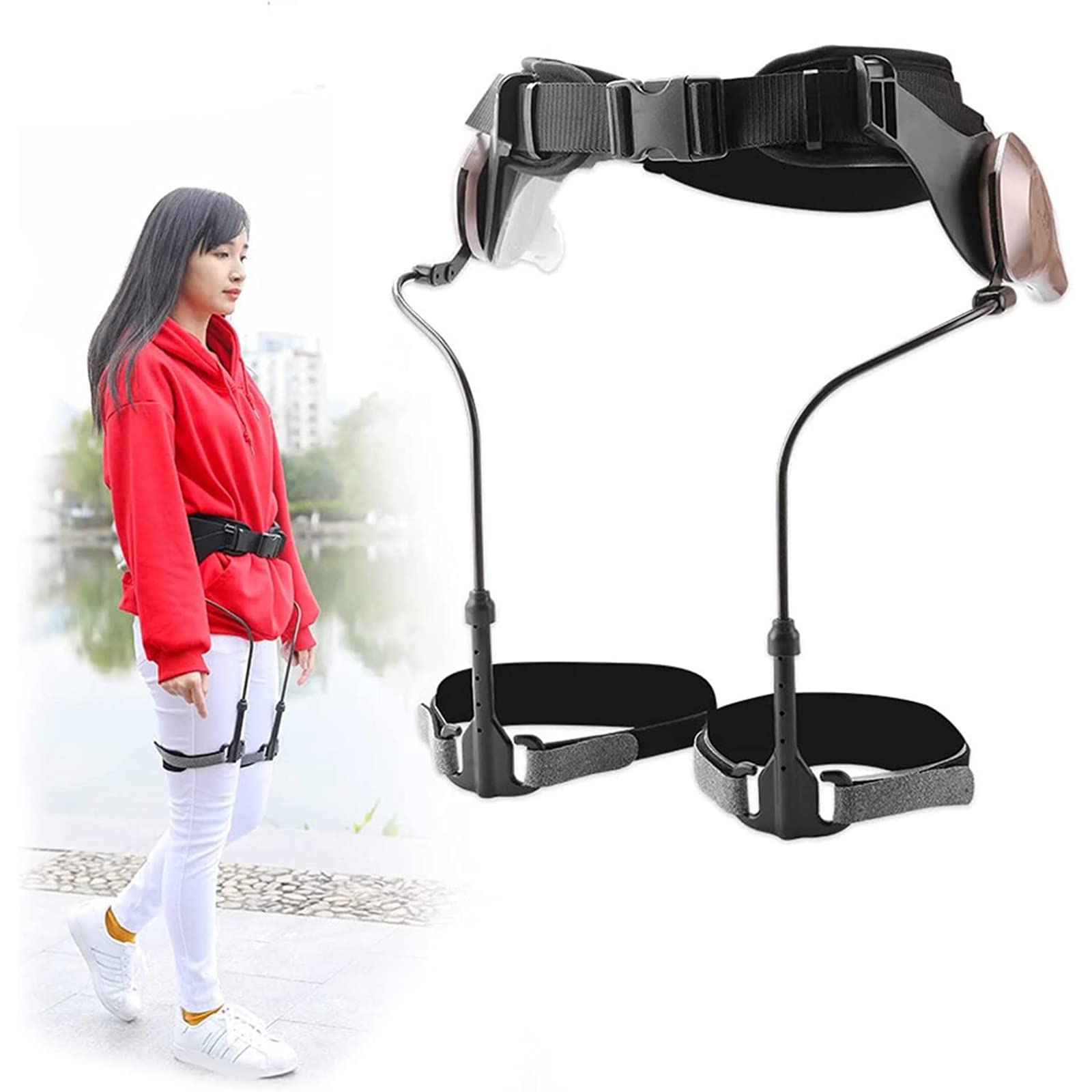 Walking Aid, Bionic Body Power Walking Aids, Lower Limbs Assisted Rehabilitation Training Equipment, Easy to Lock & Releas, Suitable for People with Limited Mobility and Long-Distance Hiking