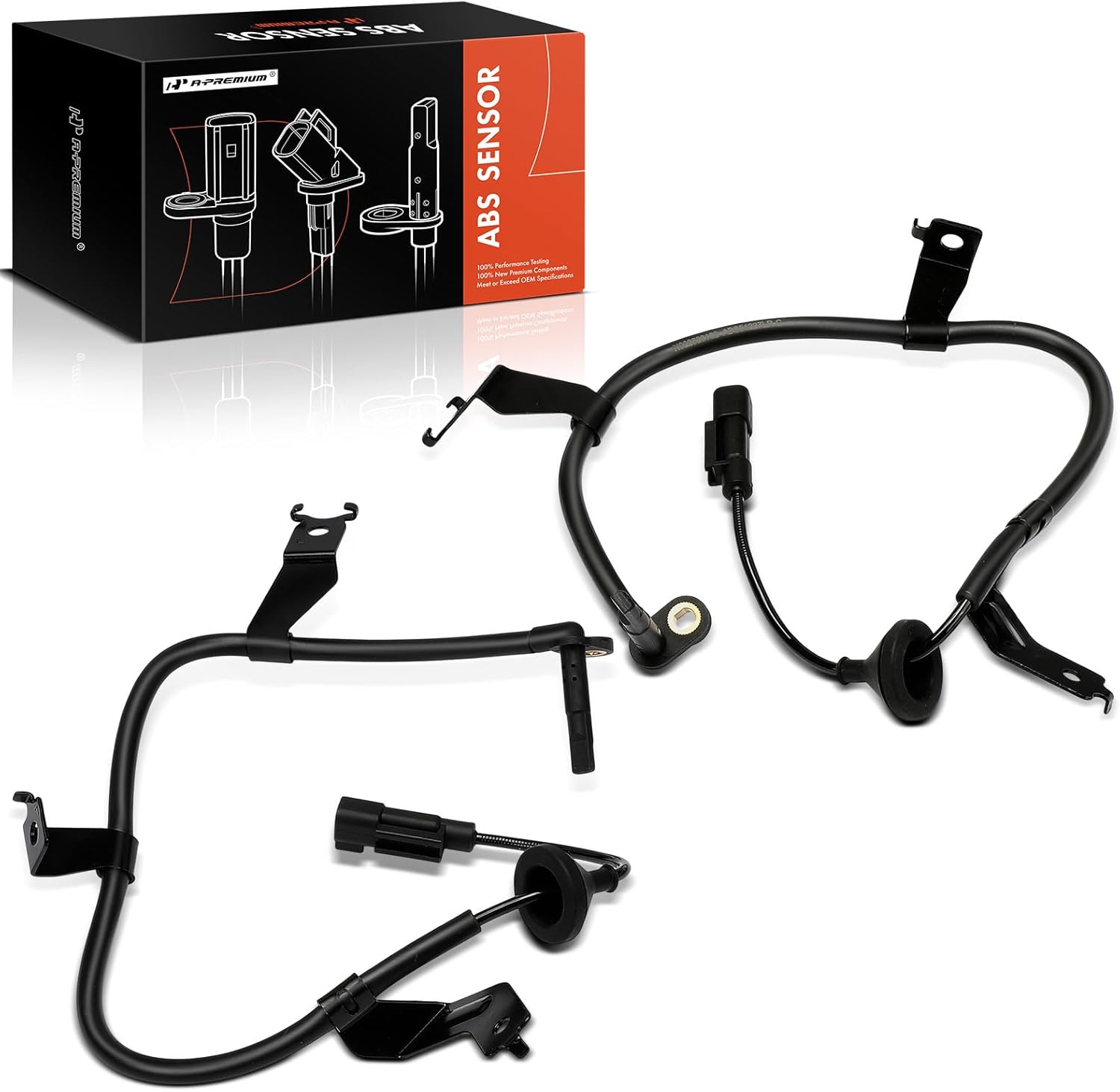 A-Premium 2PCS Rear ABS Wheel Speed Sensor Compatible with Mitsubishi Models - Lancer 2008-2015