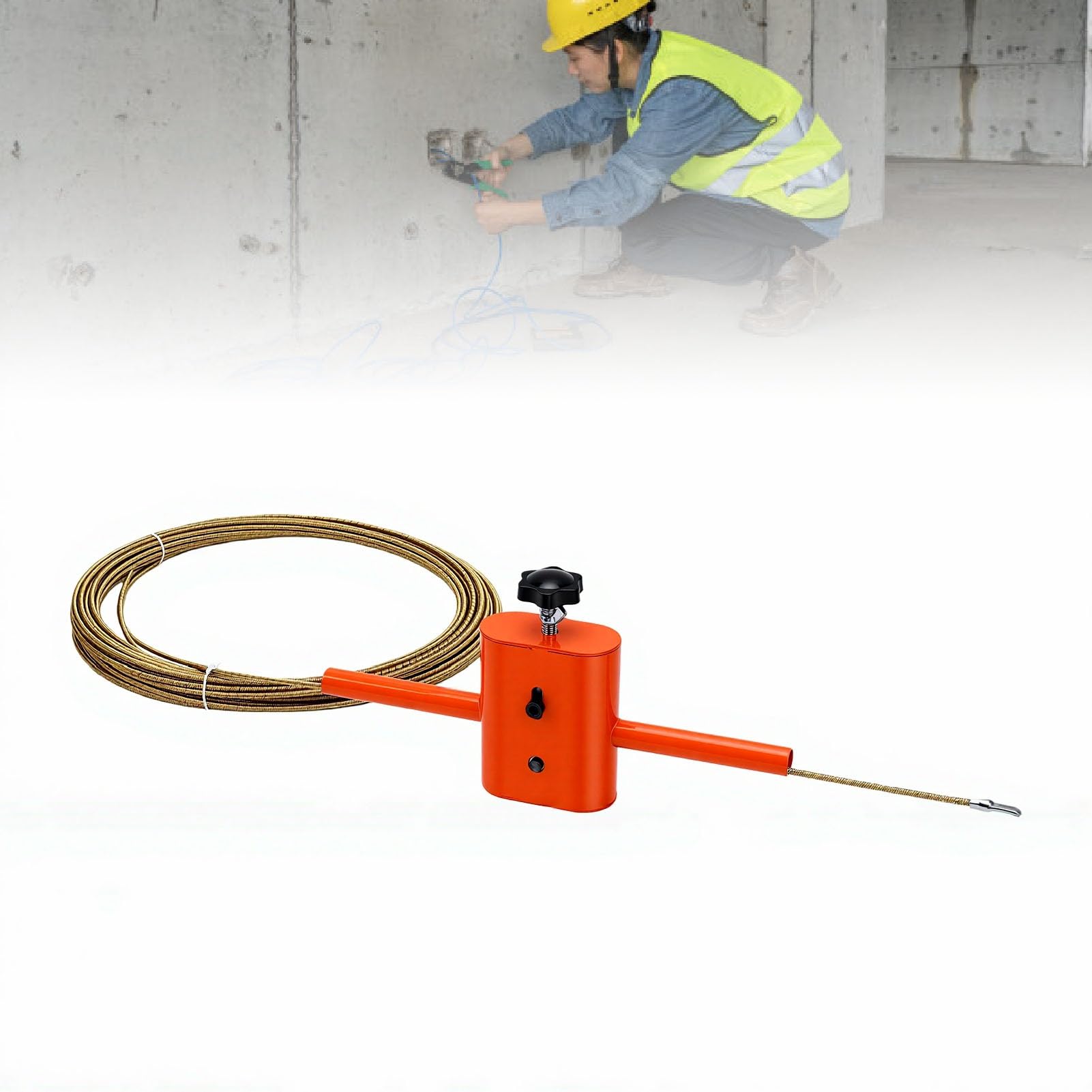 Dpofirs Elektrische Kabelziehmaschine, Drahtziehgerät, 550W, für