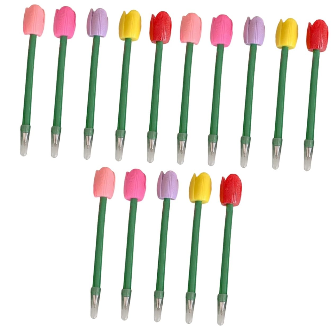 VILLCASE 3 Set Penna A Tulipano Simulata Note Penna A Punta Fine Evidenziatori Penne Gel Nere Punta Fine Penne A Inchiostro Fantastici Gadget Pastello Marcatore Gel Punto Plastica 5 Pezzi*3