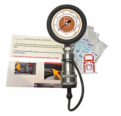 JailBreakYourTractor kit W/Gauge HST Hydraulic Shims Compatible with Kubota MX, L Series +25% Power