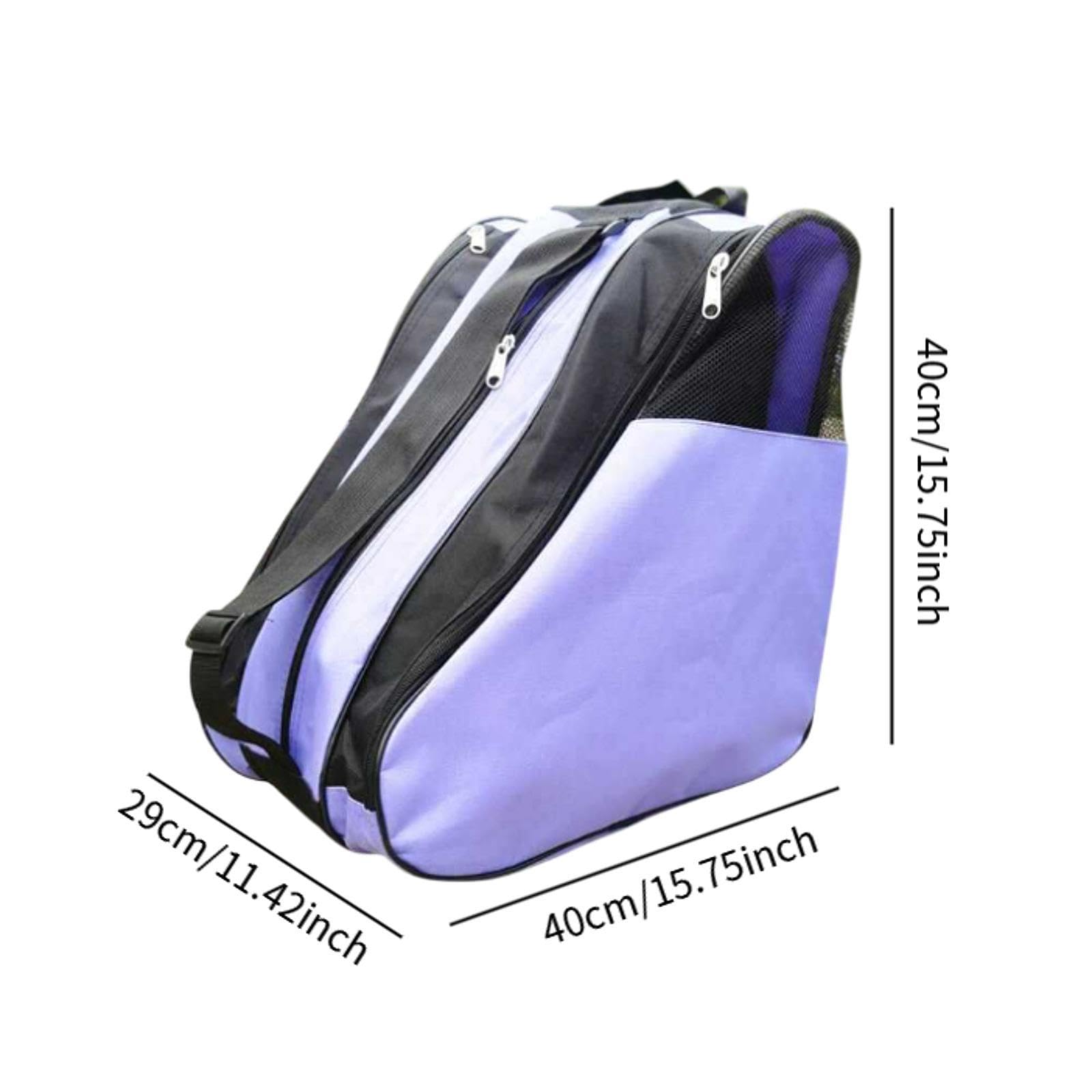 Yiju Roller Skate Bag,Shoe Storage, Oxford Cloth, Large Capacity,Handbag Carry Bag for Skating Accessories Hold Inline Skates, purple
