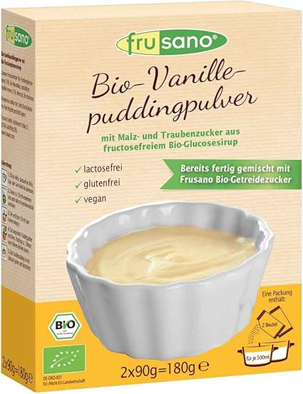 Pudín Orgánico en Polvo de Vainilla 180 g