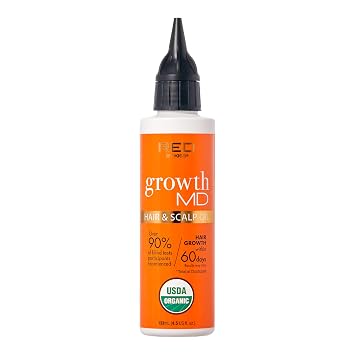 Red by Kiss Growth MD Hair & Scalp Oil, Nourishing, Strengthening, Thickening, Hydrating, 4.5 fl.oz., Made with 100% Natural Ingredients, USDA Certified Organic Oils, Non-GMO