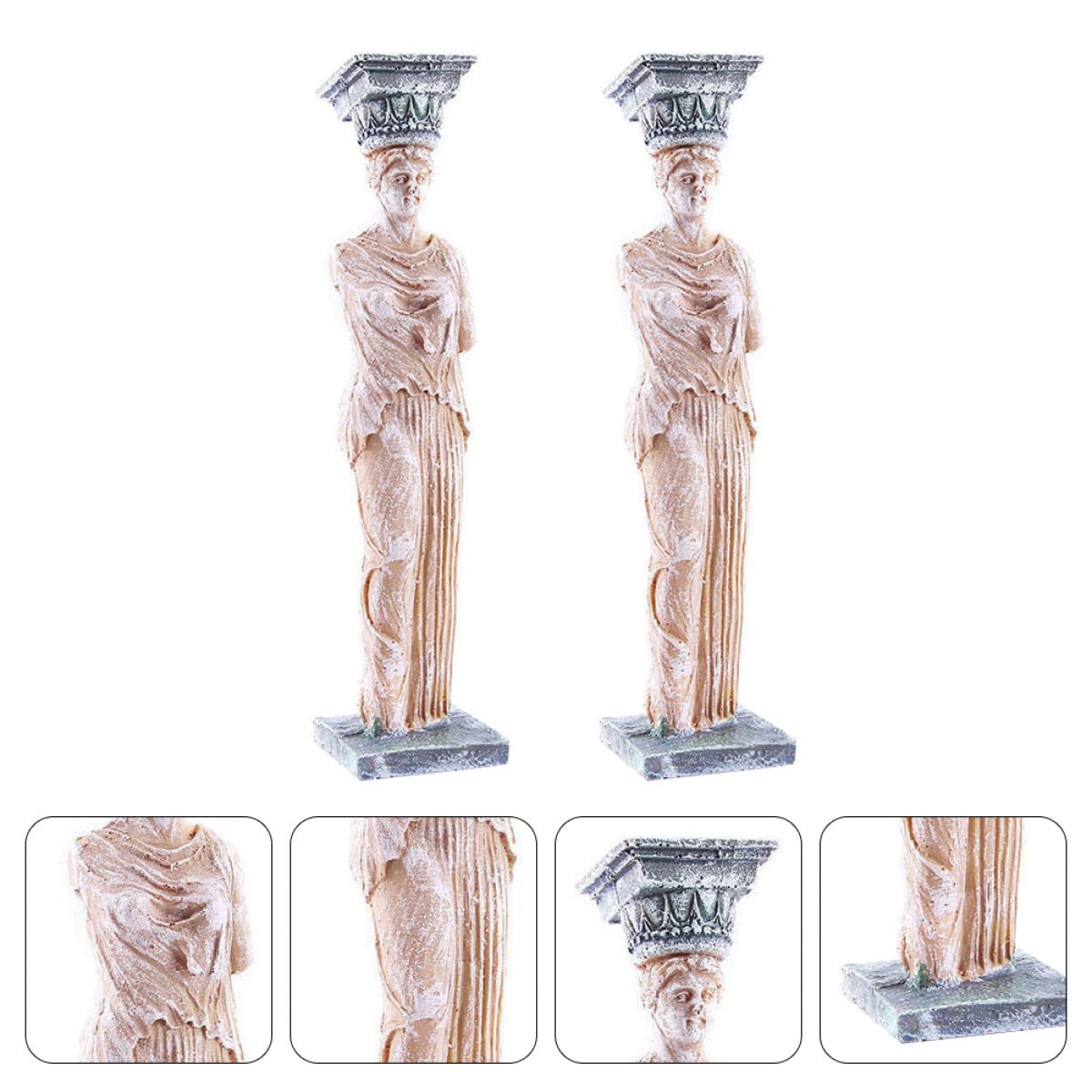 Beaupretty Decoración de Pecera 2 Piezas de Estatua de Diosa en Resina, Accesorios Elegantes para Acuarios de Agua Dulce y Ambiente Submarino