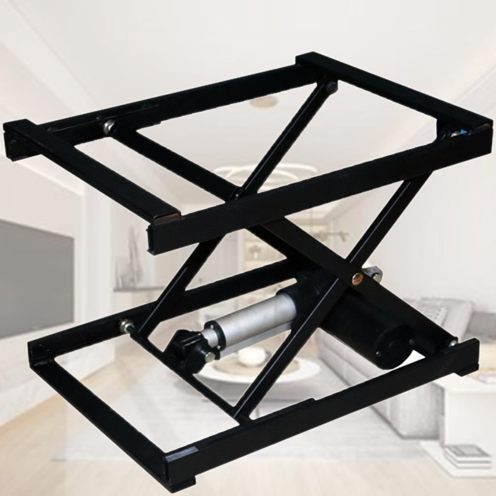 Tavolo Elevatore A Forbice Elettrico 150kg – Piattaforma Regolabile 19-68cm Con Telecomando E Controller, Ruote 360° Con Freno, Per Officina E Hobby